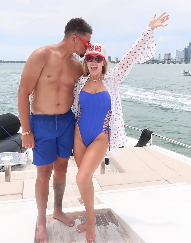 Patrick Mahomes and wife Brittany toasted the Fourth of July in style over the weekend