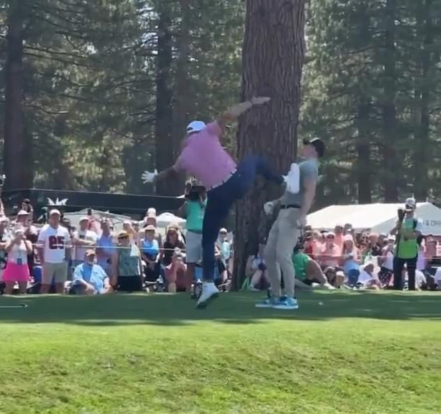 After being shoved by WWE star The Miz, Kittle hit his partner with the 'Sweet Chin Music'