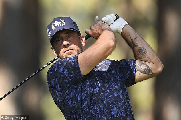 Aaron Rodgers competed in the American Century Classic over the weekend