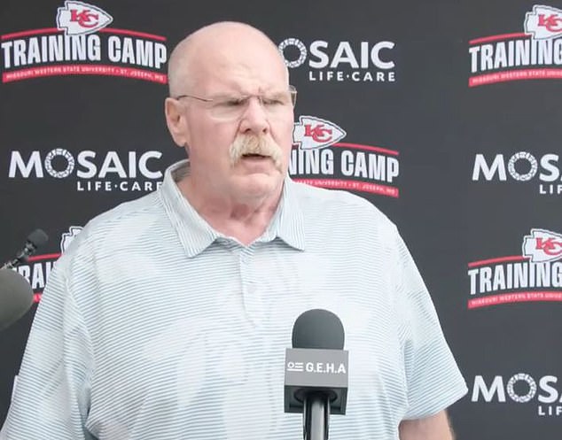 Andy Reid says it will be business as usual for Rashee Rice at Kansas City Chiefs camp