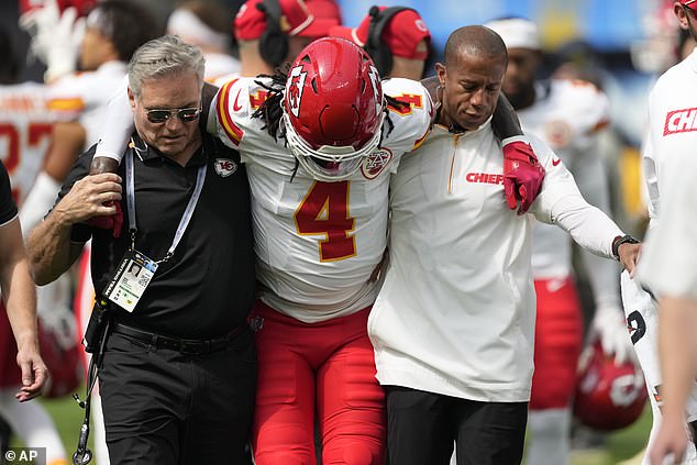 Rice is also returning from a torn ACL, sustained in Week 4 of the 2024 Chiefs campaign