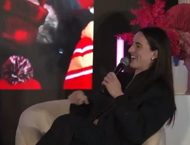 Clark appeared at a live taping of Sue Bird and Megan Rapinoe's 'A Touch More' podcast