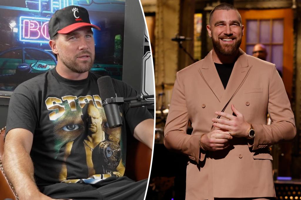 Travis Kelce struggled hosting 'SNL' because he 'can't really read that well'