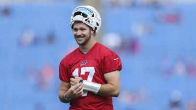 Josh Allen ditches Hailee Steinfeld right after wedding to chase Super Bowl glory with Buffalo Bills