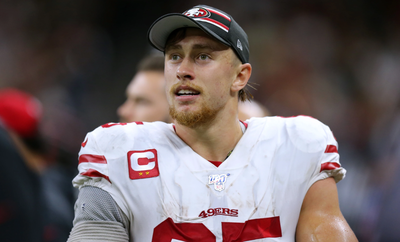 49ers star George Kittle wowed audiences once when he shook hands with every military personnel on the field