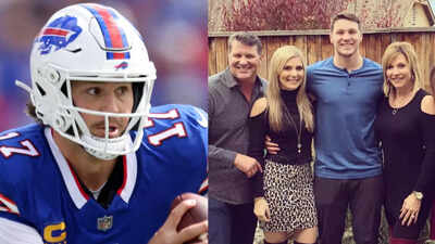 Buffalo Bills QB Josh Allen reacts as sister Nicala Madden launches baby clothing line with a No. 17 twist