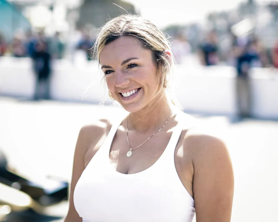 LONG BEACH, CALIFORNIA - APRIL 15: Annie Agar attends the IndyCar Experience at the 2023 Acura Grand Prix Of Long Beach on April 15, 2023 in Long Beach, California. (Photo by Greg Doherty/Getty Images)Greg Doherty/Getty Images