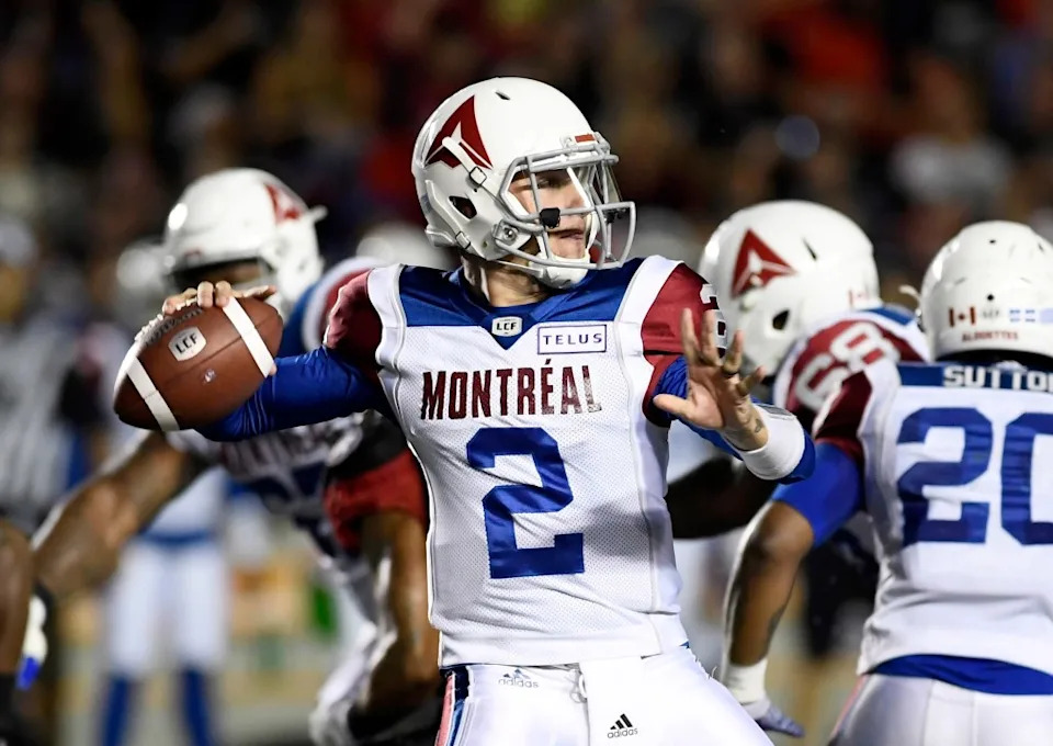 Manziel playing in the CFL for the Montreal Alouettes AP