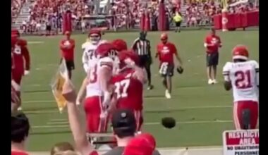 Travis Kelce apologized after punching Kansas City Chiefs teammate in practice - but Patrick Mahomes 'loved' it