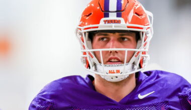WATCH: Former Clemson QB pranked with flowers, love note during position meeting