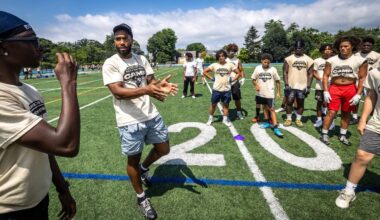 Jets' safety Andre Cisco inspires kids with his free football camp