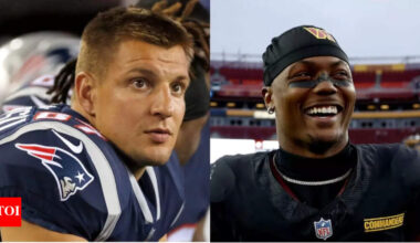 Rob Gronkowski hints at Patriots signing a player before trade deadline–would it be Terry McLaurin? | NFL News