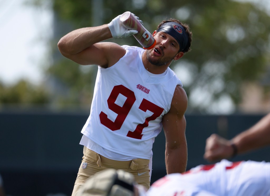 49ers training camp opens with rebuilt D-line; receiver Cowing hurt