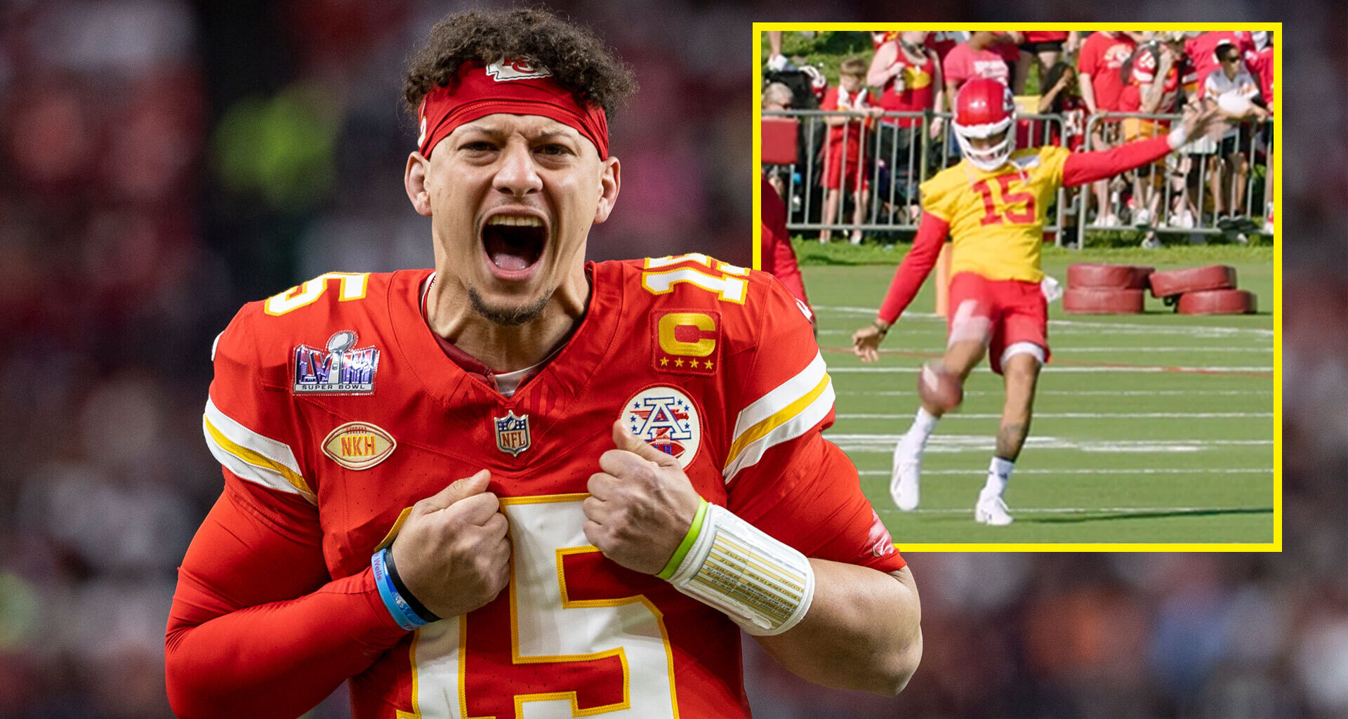'I have to be better' - Patrick Mahomes begins practice for shock new Chiefs role after showing off impressive skills