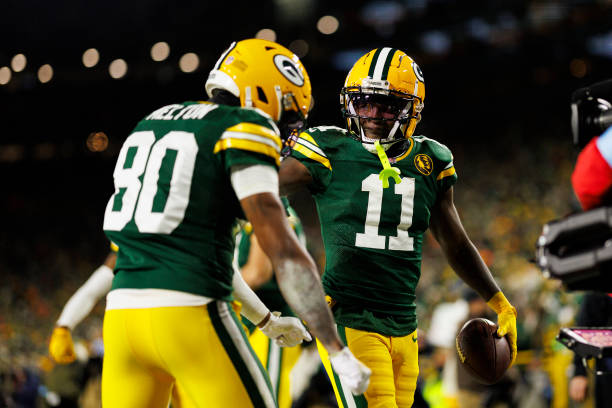 Packers Bo Melton and Jayden Reed