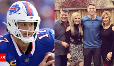 Buffalo Bills QB Josh Allen reacts as sister Nicala Madden launches baby clothing line with a No. 17 twist | NFL News