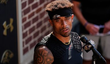 Lamar Jackson and Jaire Alexander reunite at Ravens camp. They were teammates at Louisville