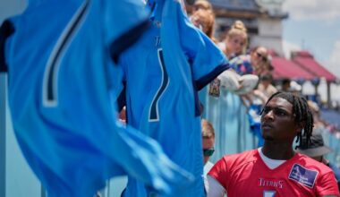 Rookie QB Cam Ward gives tantalizing preview in practice of what he brings to the Titans