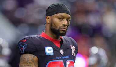 Lingering ankle injury will likely sideline Texans star for weeks