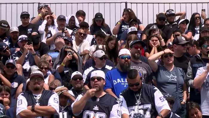 Faithful Dallas Cowboys fan shares commitment to be first in line at training camp opening ceremony