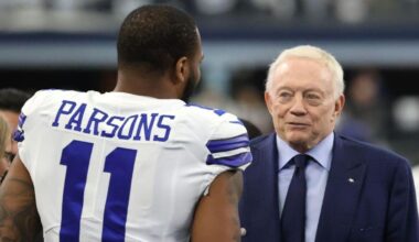 Micah Parsons contract: Cowboys fans shout 'Pay Micah!' at owner Jerry Jones with latest talks at stalemate