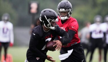 Bijan Robinson is preparing for another busy season as Falcons' do-it-all running back