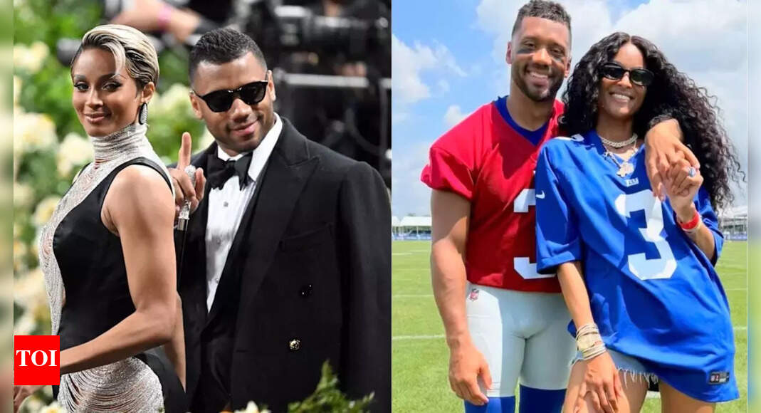 Ciara stuns in jean shorts and Giants gear, effortlessly outshining Russell Wilson at training camp | NFL News