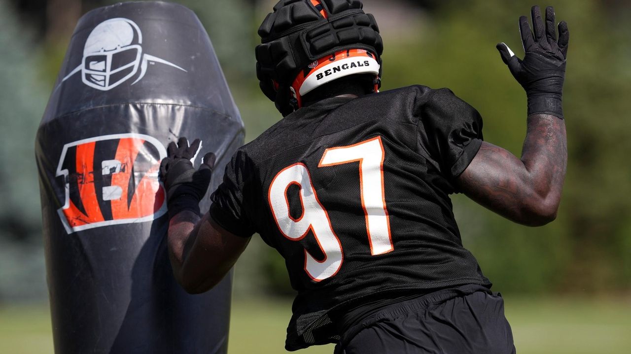 First-round pick Shemar Stewart has plenty of learning moments during his initial Bengals' practice