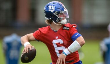 Jaxson Dart explains how Giants QB room plans to be 'aggressive' not 'reckless'