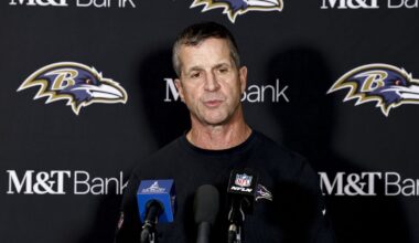 Baltimore Ravens Head Coach John Harbaugh meets with President Trump at White House