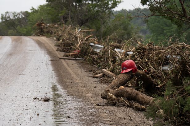 Flood debris in Texas
