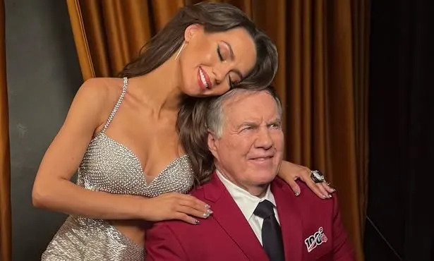 Jordon Hudson and Bill Belichick