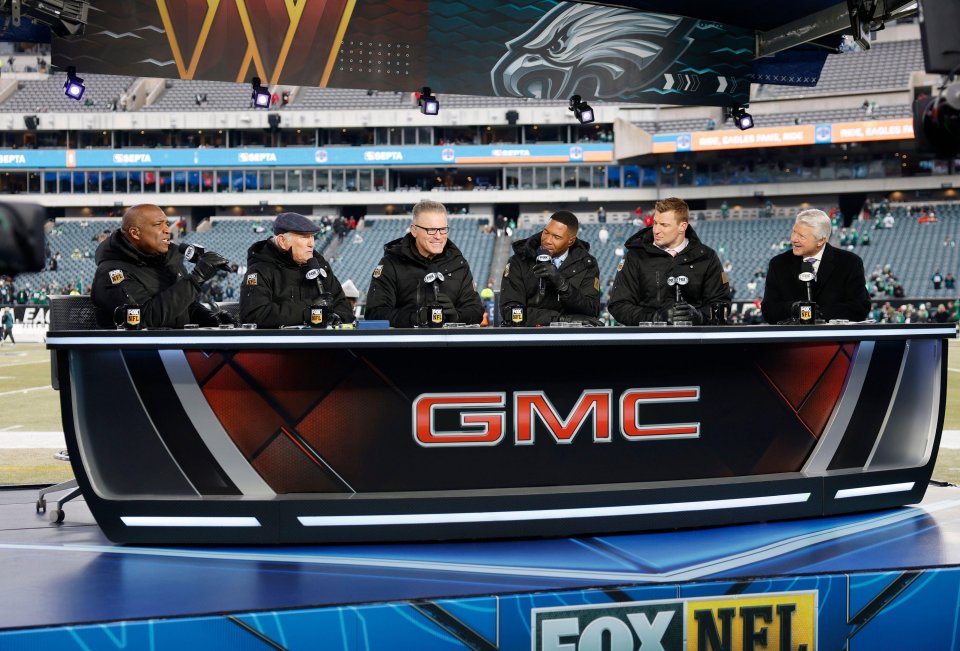 Fox NFL commentators at the NFC Championship Game.
