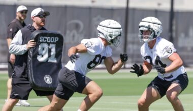 Raiders 2025: Tight ends coach Luke Steckel remains on coaching staff