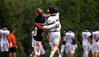 Cincinnati Bengals QB Joe Burrow mentors CB Josh Newton with film study