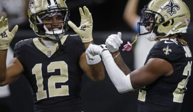 Saints WRs Chris Olave and Rashid Shaheed's returns from injury much anticipated