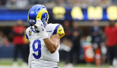 Rams QB Matthew Stafford to start training camp injured after new deal