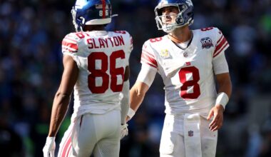 Darius Slayton is still defending Daniel Jones