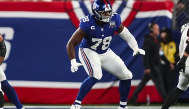 New York Giants near bottom of preseason PFF offensive line rankings