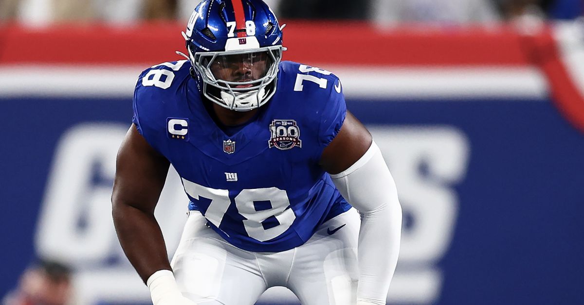 New York Giants Andrew Thomas makes cut as top-10 offensive tackle, per NFL execs