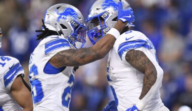 Which Detroit Lions positions have the strongest, weakest depth?