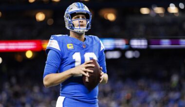 Will Lions QB Jared Goff exceed his projected passing totals in 2025?
