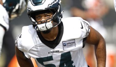 Eagles Training Camp Practice Notes: Jeremiah Trotter Jr. isn’t going down without a fight