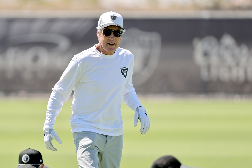 Mark Davis at Las Vegas Raiders minicamp.