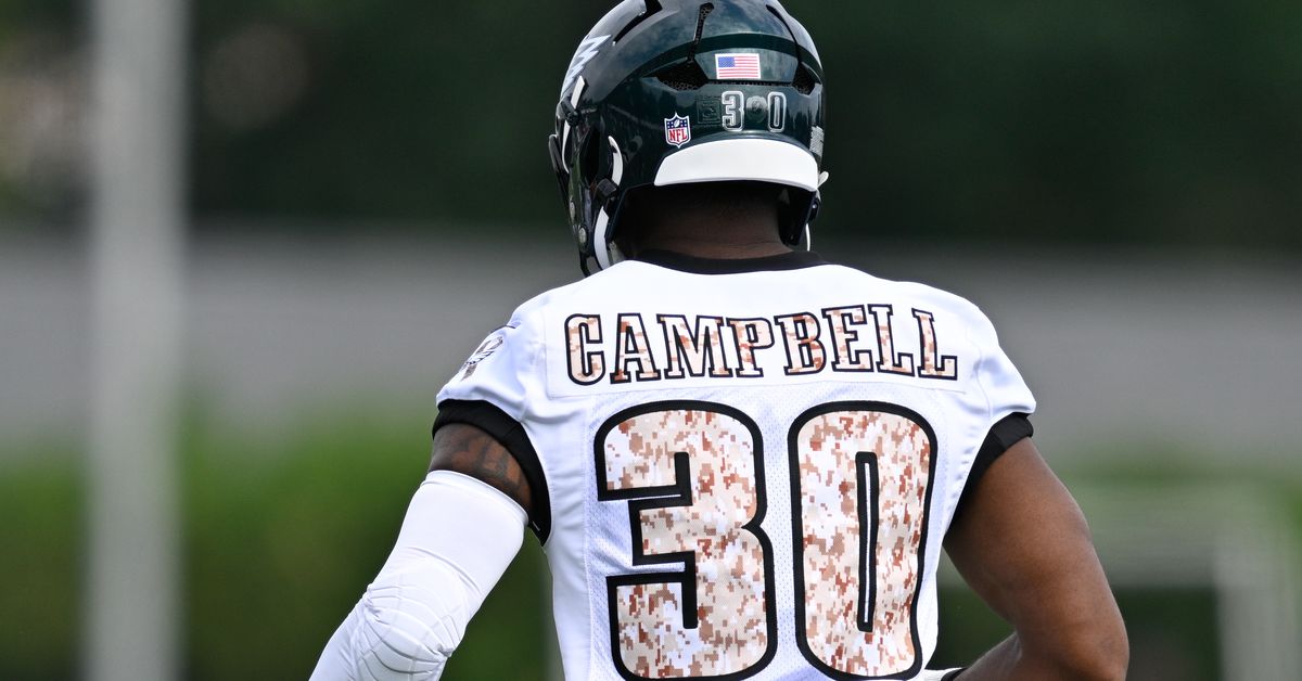 Eagles Training Camp Practice Notes: Jihaad Campbell sees some first-team reps