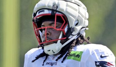 Patriots’ Caedan Wallace explains challenges of moving from tackle to guard