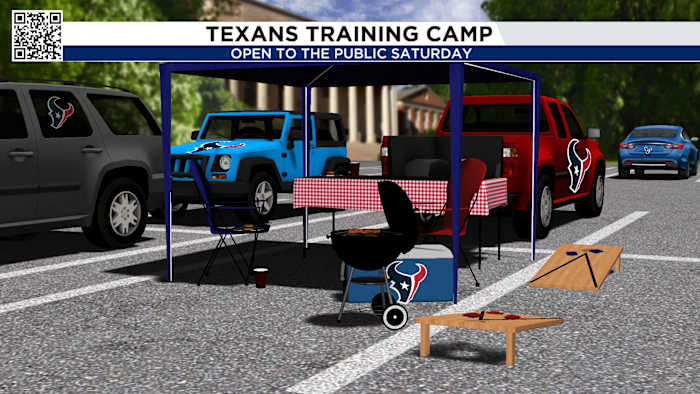 Houston Texans Training Camp opens to fans this Saturday, but will it rain?
