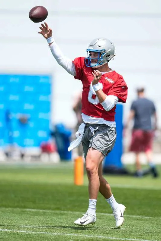 Detroit Lions quarterback Kyle AllenJunfu Han &sol; USA TODAY NETWORK via Imagn Images