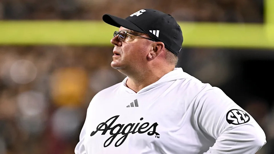 Texas A&M football head coach Mike Elko.Maria Lysaker-Imagn Images