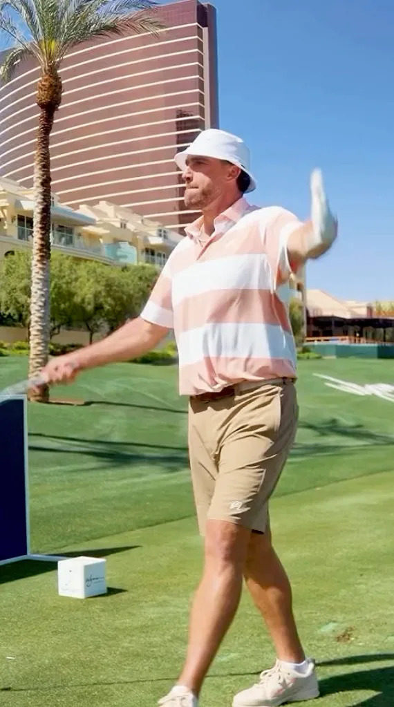 In 2024, Kelce stayed pretty neutral when he expressed that he would love to go to the White House as a Super Bowl champion — no matter which president is in office at the time. 8amgolf/Instagram